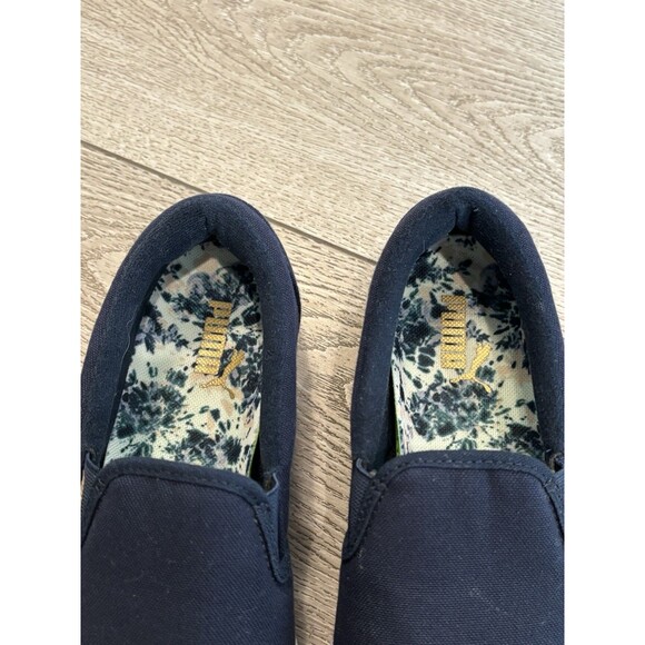 Puma Tustin Summer Navy Canvas Slip-On Spikeless Golf Shoes Womens Size 7.5 - Picture 3 of 7